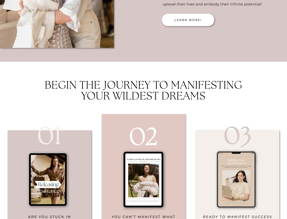 mid-page screenshot of the Creator-Led Education Brand website.