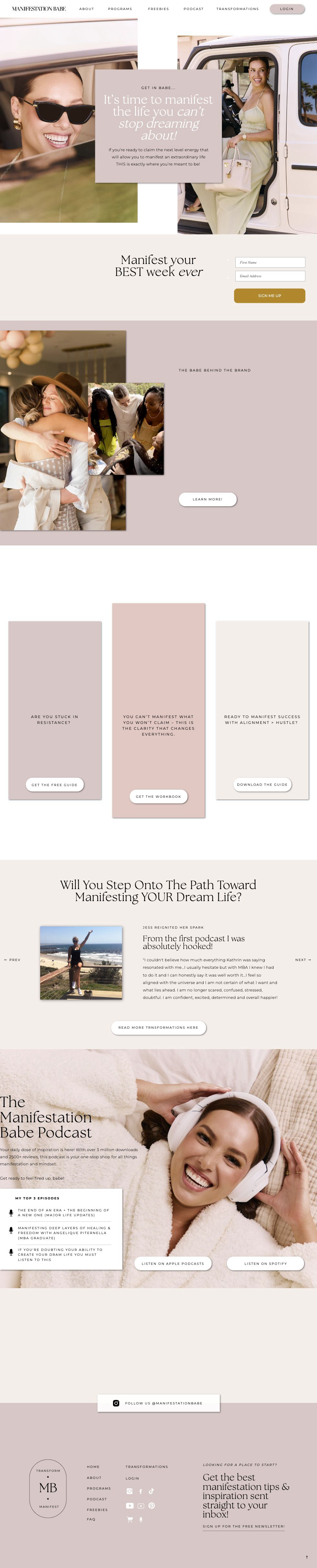 full-page screenshot of the Creator-Led Education Brand website.