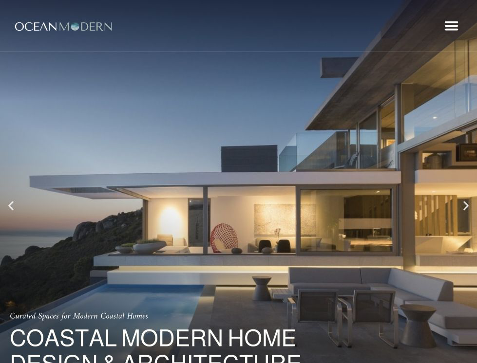 hero screenshot of the Luxury Architecture Studio website.