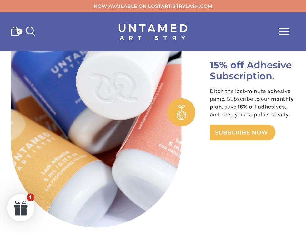mid-page screenshot of the Professional Beauty Brand website.