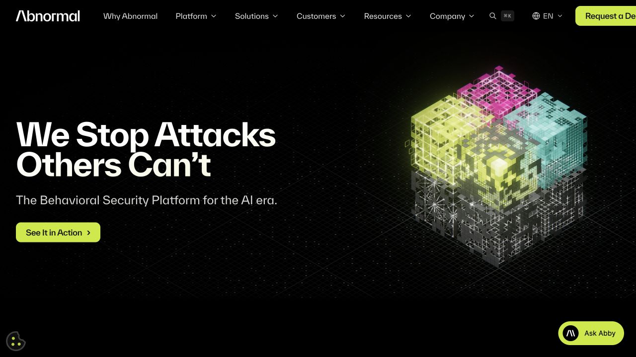 homepage hero screenshot of the AI Security Platform website.